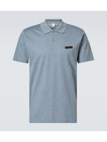 Poloshirt i bomuld Berluti blå