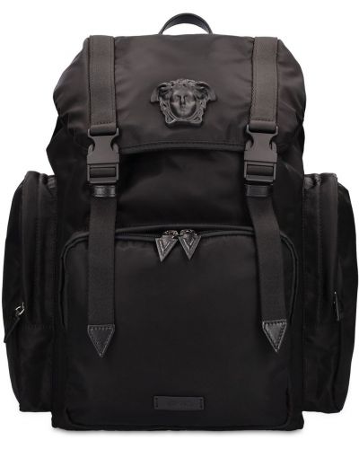 Nylonový batoh Versace čierna