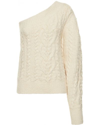 Bavlněný svetr Isabel Marant bílý
