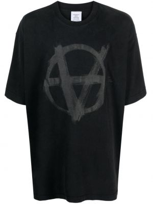 T-shirt aus baumwoll Vetements schwarz