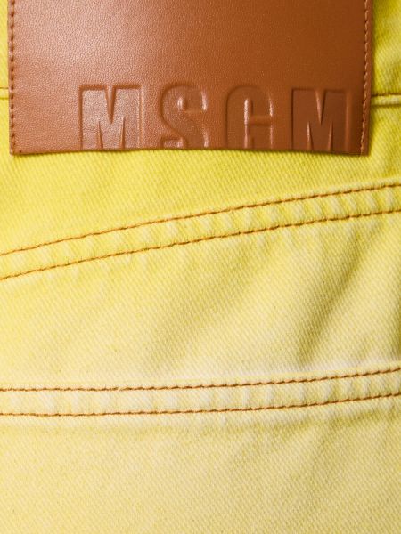 Proste jeansy Msgm żółte