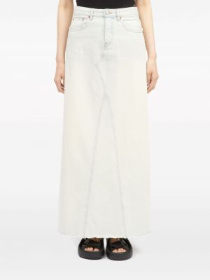 Spódnica jeansowa Mm6 Maison Margiela biała