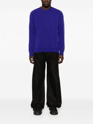 Džemperis ar apaļu kakla izgriezumu Jil Sander violets