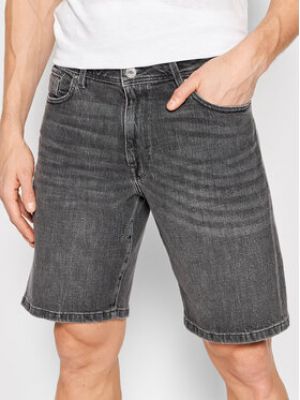 Shorts en jean Selected Homme gris
