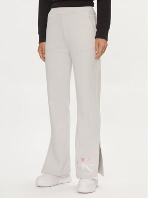 Pantaloni tuta Calvin Klein Jeans grigio