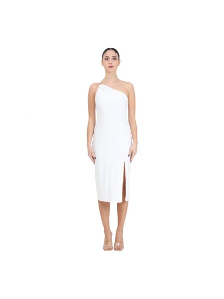 Biała sukienka midi Ralph Lauren
