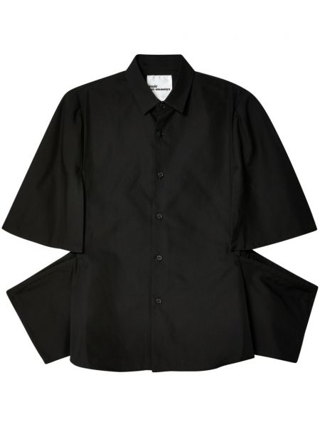 Памучна риза Noir Kei Ninomiya черно