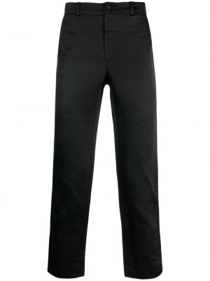 Saténové rovné kalhoty Black Comme Des Garçons černé
