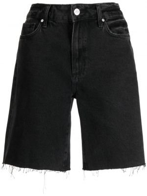 Shorts di jeans Paige nero