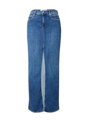 Džinsa svārki Calvin Klein Jeans zils