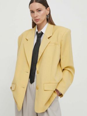 Однотонний піджак Gestuz Жовтий