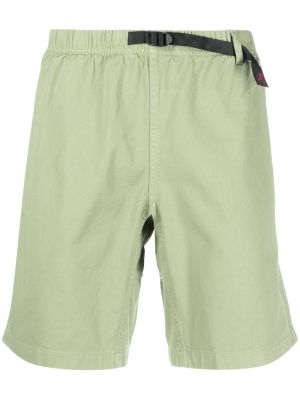 Shorts med spännesknäppning Gramicci grön