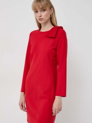 Vlněné mini šaty Marella červené