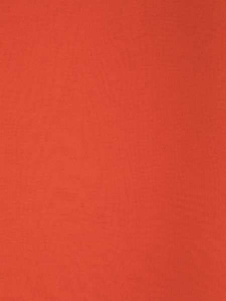Jedwabna szal szyfonowa z krepy Alberta Ferretti czerwona