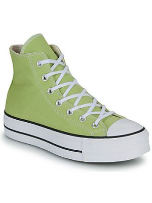Sneakers con platform con motivo a stelle Converse Chuck Taylor All Star verde