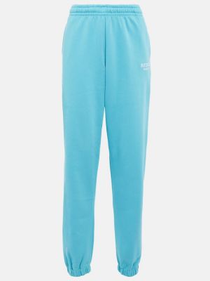 Pantalones de chándal de algodón Rotate Birger Christensen azul