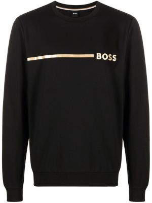 Draperad t-shirt Boss svart