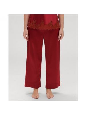 Pantalones de seda Simone Perele rojo