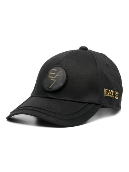 Mütze aus baumwoll Ea7 Emporio Armani schwarz