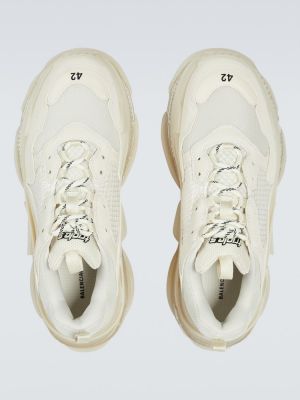 Sneakerși Balenciaga Triple S alb