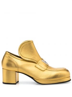 Pantofi loafer cu toc Walter Van Beirendonck auriu