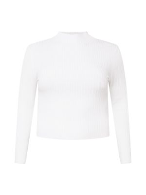 Βαμβακερός πουλόβερ Cotton On Curve λευκό