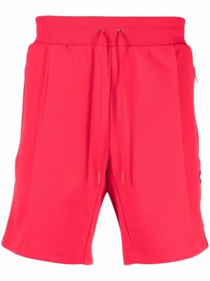 Pantalones cortos deportivos de tela jersey Coach rojo