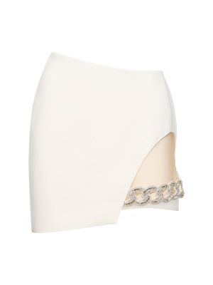 Asymetrické mini sukně David Koma bílé