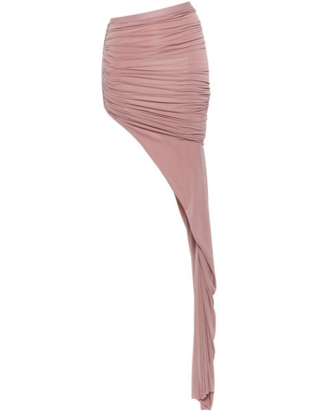 Maksi suknja s draperijom Rick Owens ružičasta