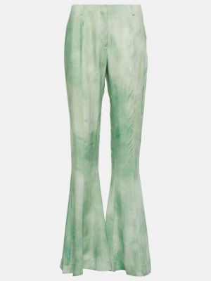 Расклешенные брюки со средней посадкой ACNE STUDIOS зеленый