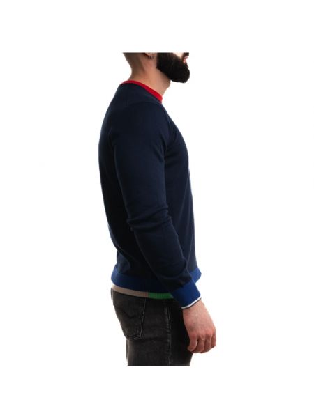 Sweter bawełniany Harmont & Blaine niebieski