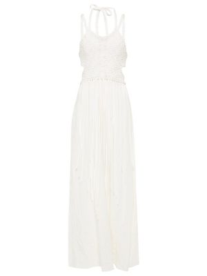 Льняное платье макси Chloã©, белый