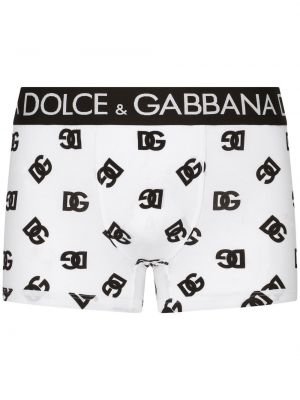 Trykt shorts Dolce & Gabbana hvit