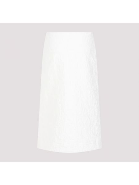 Spódnica midi Jil Sander biała