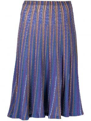 Plisovaná sukňa Missoni Pre-owned modrá