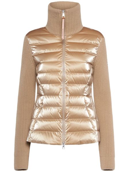 Untuva villa neuletakki vetoketjulla Moncler beige