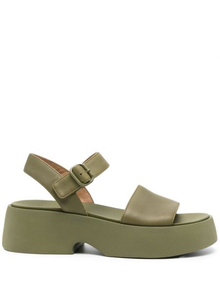 Kožené sandály Camper zelené