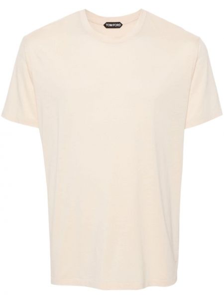 T-krekls ar apaļu kakla izgriezumu Tom Ford dzeltens
