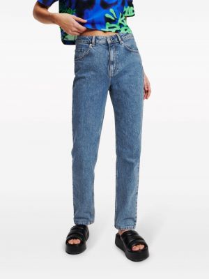 Jeansy skinny z wysoką talią Karl Lagerfeld Jeans niebieskie
