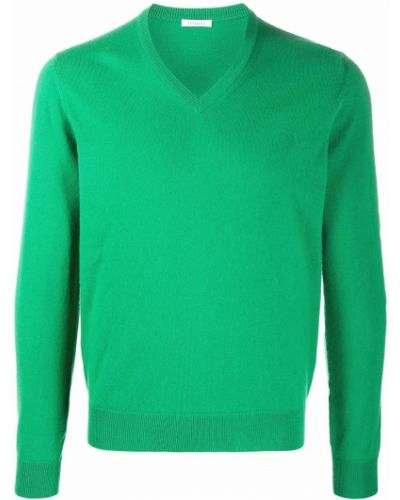 Jersey de cachemir con escote v de tela jersey Malo verde