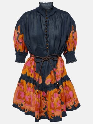 Paisley-muster kleit Zimmermann sinine