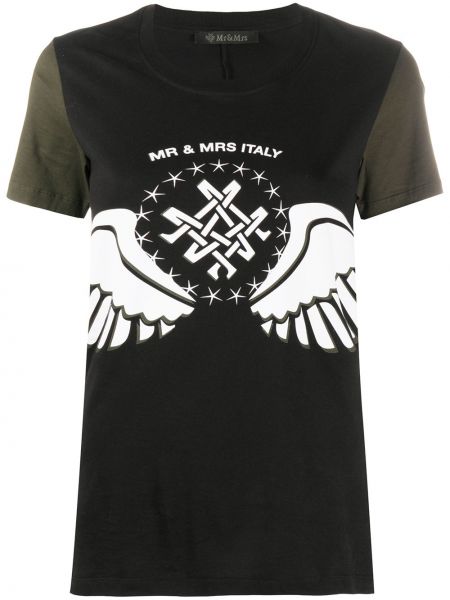 Camiseta Mr & Mrs Italy negro