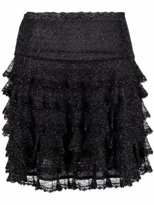 Brokatowa spódniczka mini Christian Dior, сzarny