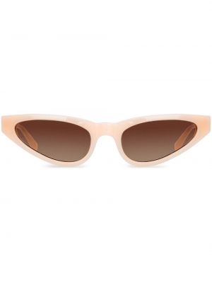 Oversize saulesbrilles Linda Farrow rozā
