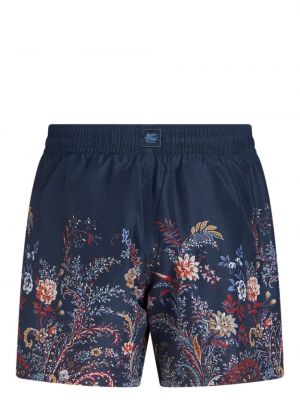 Shorts à fleurs Etro bleu