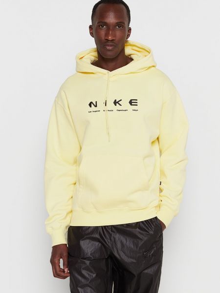 Bluza z kapturem Nike Sportswear żółta