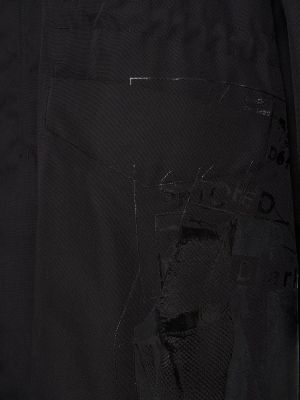 Paltas su gobtuvu oversize su kišenėmis Maison Margiela juoda