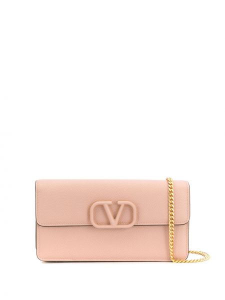 Clutch torbica Valentino Garavani ružičasta