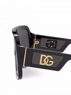 Okulary przeciwsłoneczne oversize Dolce & Gabbana Eyewear czarne