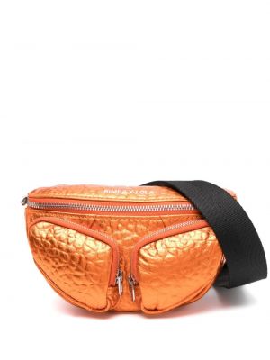 Cintura di pelle con stampa Bimba Y Lola arancione